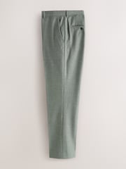 Green Regular Fit Textured Suit Trousers - Image 6 of 9
