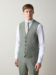 Verde - Costum texturat vestă - Imaginea 1 din 8