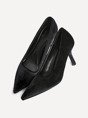 Linzi Black Velvet Kat Closed Court Stiletto Heels - Image 5 of 5