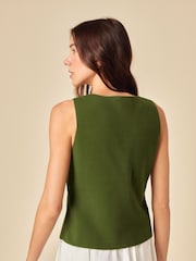 Nobodys Child Green Fine Gauge Knitted Waistcoat - Image 3 of 5