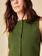 Nobodys Child Green Fine Gauge Knitted Waistcoat - Image 5 of 5