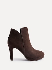 Linzi Brown Layara Platform Ankle Boots With Stiletto Heels - Image 2 of 5
