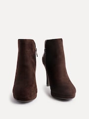 Linzi Brown Layara Platform Ankle Boots With Stiletto Heels - Image 3 of 5