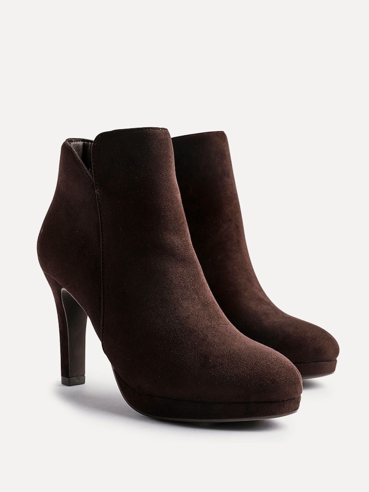 Linzi Brown Layara Platform Ankle Boots With Stiletto Heels - Image 5 of 5
