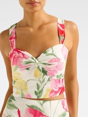 Forever New Pink Talia Twist Front Bustier Tank top - Image 3 of 5