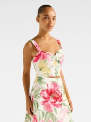 Forever New Pink Talia Twist Front Bustier Tank top - Image 4 of 5