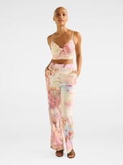 Forever New Linen Blend Annie Tie Front Top - Imagem 5 de 5
