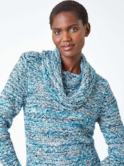 Roman Cowl Neck Tape Yarn Jumper - Imagem 2 de 5