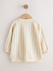 Ecru Elephant Striped All-Over Print Crew Neck Sweatshirt (3mths-7yrs) - Image 6 of 8