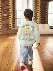 Sage Green Breakfast Print Crew Neck Sweatshirt (3mths-7yrs) - Image 2 of 9