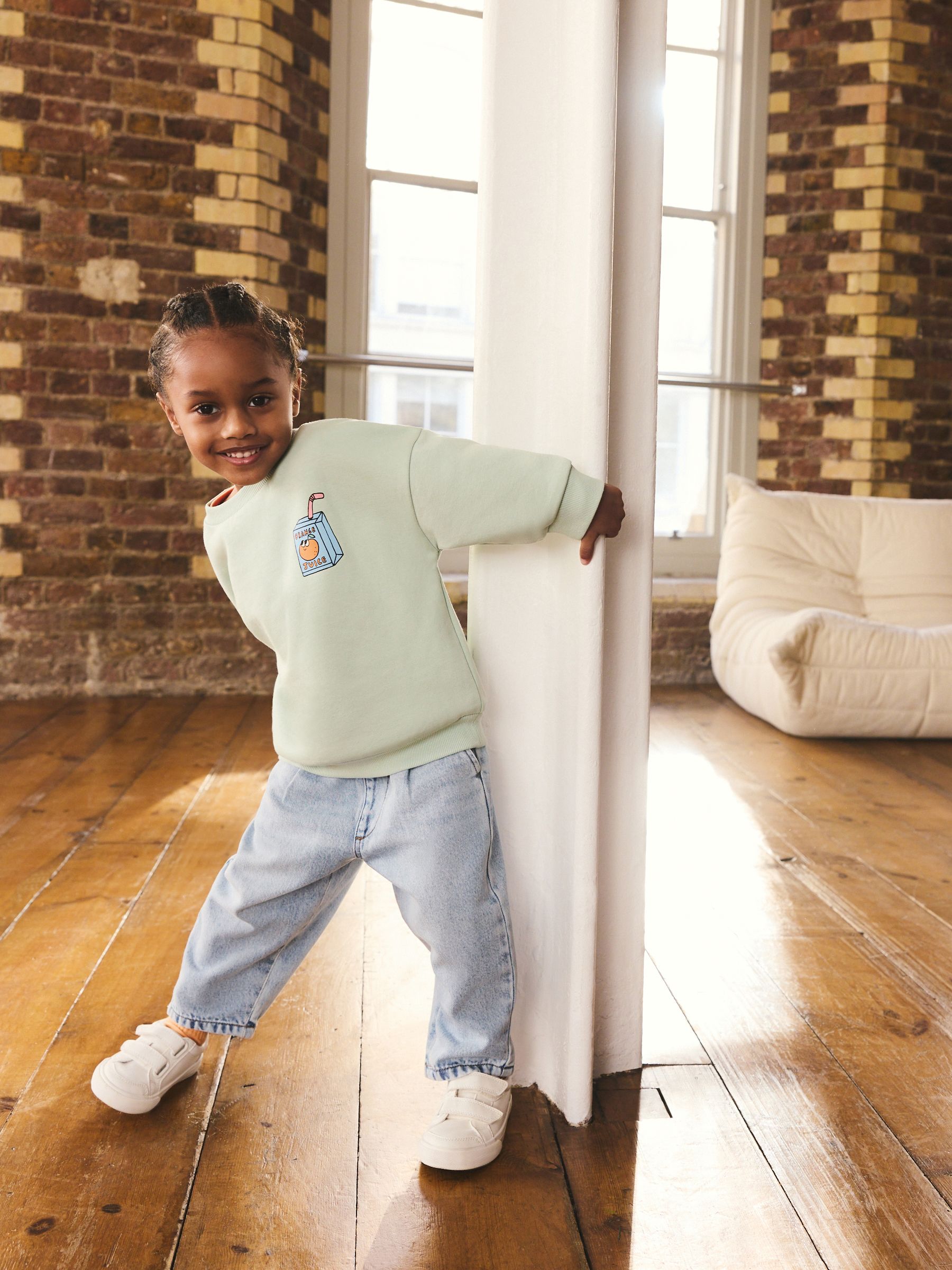 Buy Back Print Print Crew Neck Sweatshirt (3mths-7yrs) from Next USA