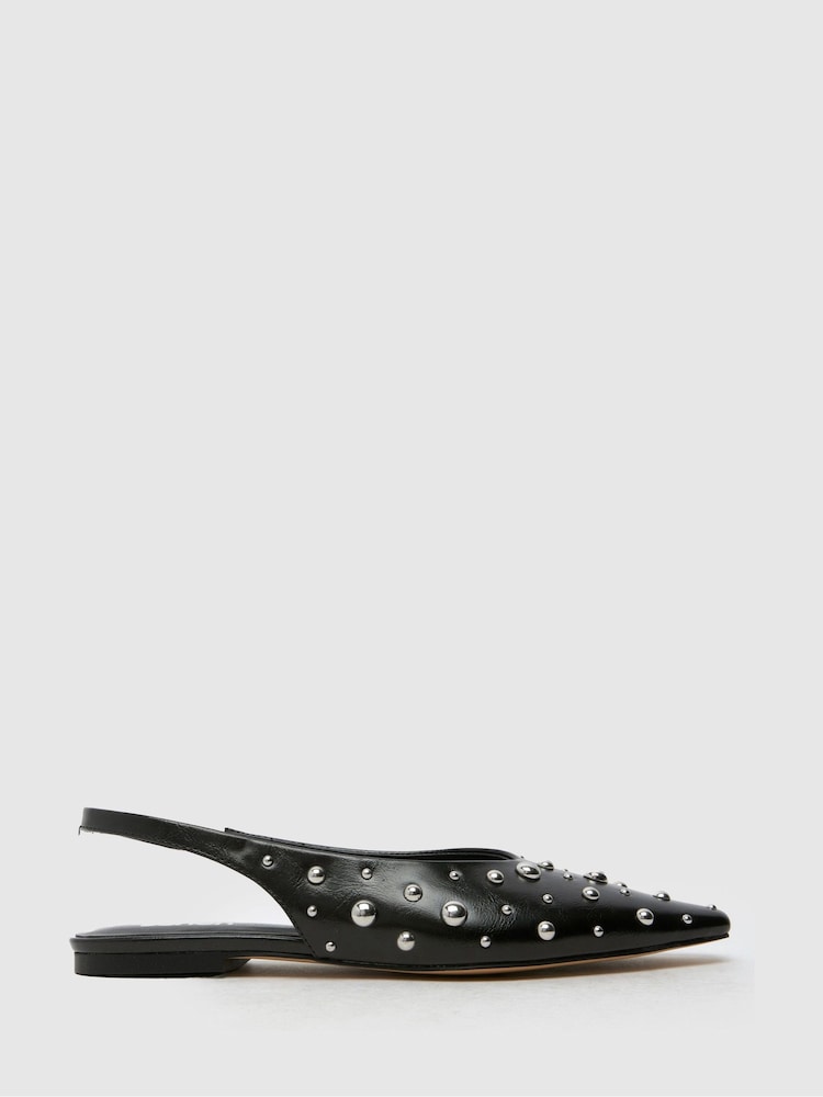Schuh Lotten Stud Ballerinas - Image 1 of 4