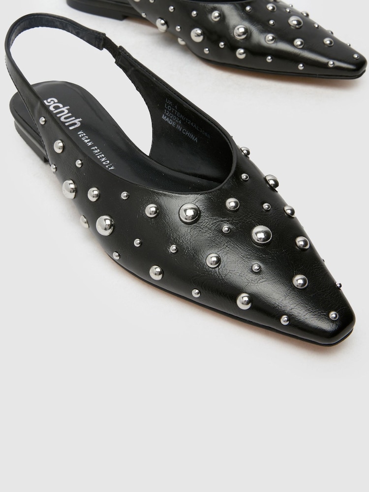 Schuh Lotten Stud Ballerinas - Image 4 of 4