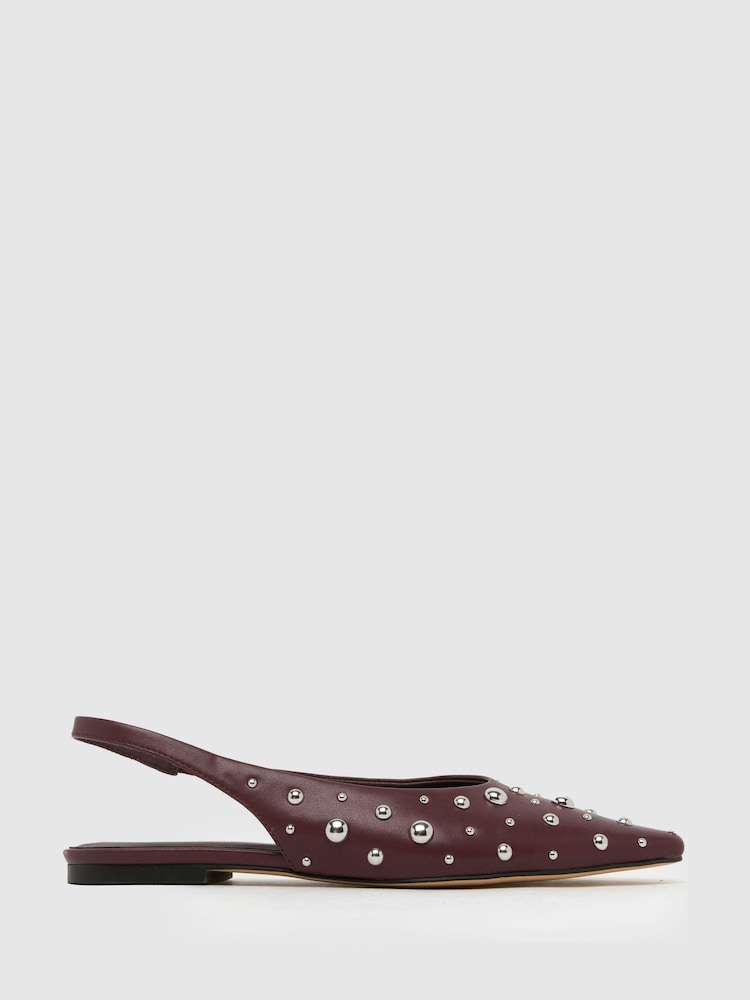 Schuh Lotten Stud Ballerinas - Image 1 of 4