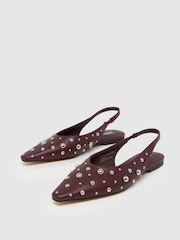 Schuh Lotten Stud Ballerinas - Image 3 of 4