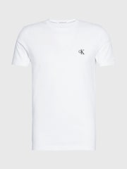 Blanco - Calvin Klein Slim Cotton T-Shirt - Imagen 5 de 5