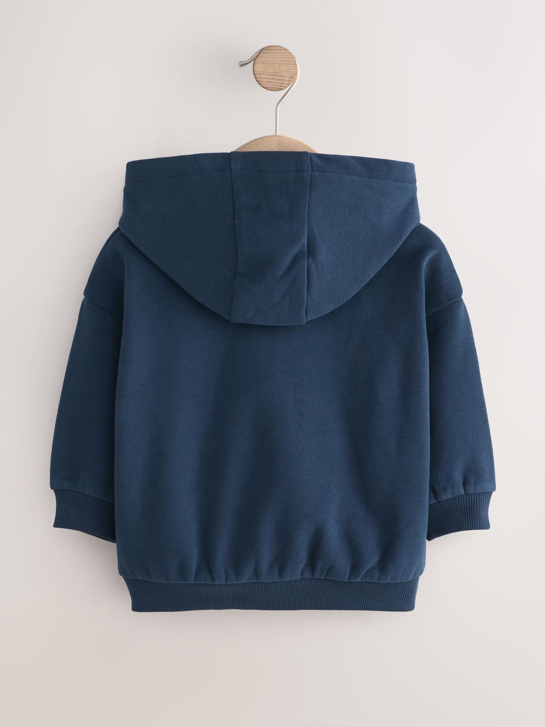 Buy Navy Blue Zip Thru Hoodie (3mths-7yrs) from Next USA