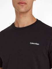 Calvin Klein Black Cotton Interlock T-Shirt - Image 3 of 3