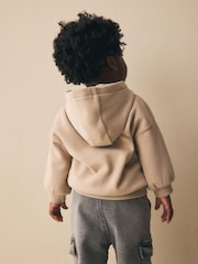 Stone Neutral Zip Thru Hoodie (3mths-7yrs) - Image 3 of 3
