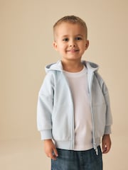 Blue Zip Thru Hoodie (3mths-7yrs) - Image 1 of 4