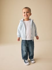 Blue Zip Thru Hoodie (3mths-7yrs) - Image 2 of 4
