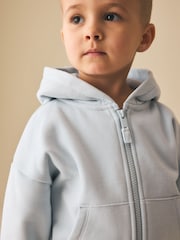 Blue Zip Thru Hoodie (3mths-7yrs) - Image 3 of 4
