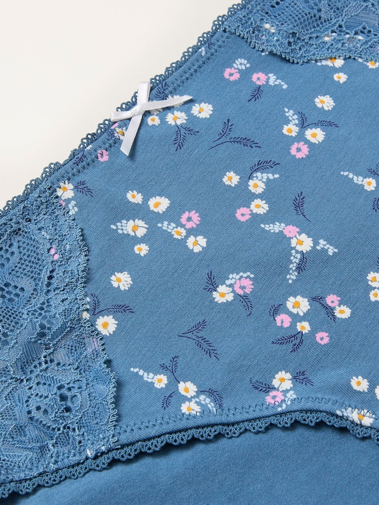 FatFace Blue Ditsy Floral Classic Knickers - Image 2 of 2 FatFace Blue Ditsy Floral Classic Knickers - Image 2 of 2