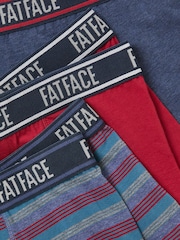 FatFace Red 3 Pack Stripe Boxers - Image 2 of 2