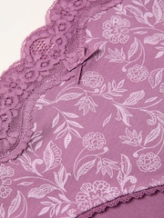 FatFace Purple Garden Floral High Leg Knickers - Image 2 of 2