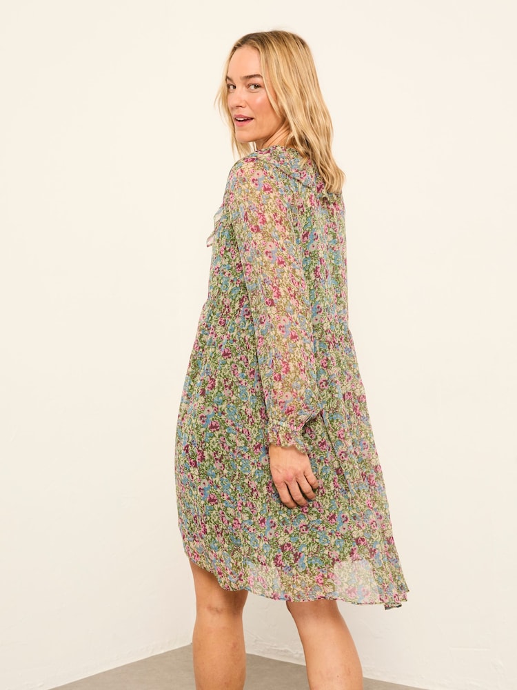 FatFace Bella Green Ditsy Garden Dress - Image 2 of 6 FatFace Bella Green Ditsy Garden Dress - Image 2 of 6