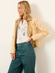 FatFace Orla Ivory Ginko Leaves Blouse - Image 4 of 5