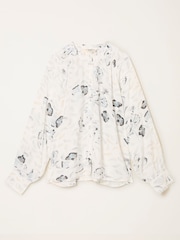 FatFace Orla Ivory Ginko Leaves Blouse - Image 5 of 5