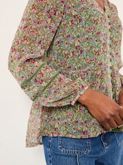 FatFace Mel Green Ditsy Garden Blouse - Image 4 of 5