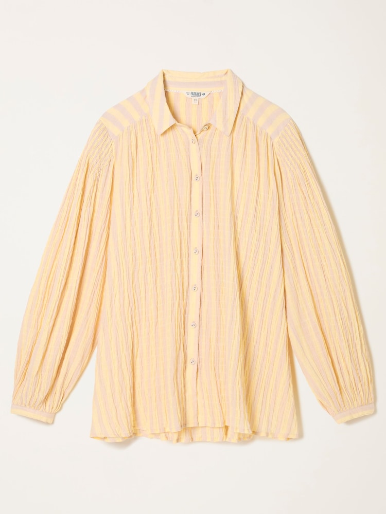 FatFace Ebby Yellow Stripe Blouse - Image 6 of 6 FatFace Ebby Yellow Stripe Blouse - Image 6 of 6