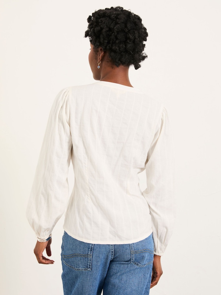 FatFace Lara Ivory Blouse - Image 2 of 5
