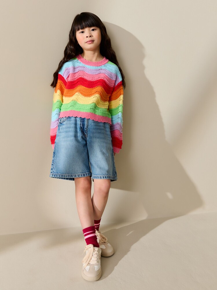 قوس قزح - Wavy Stripe Jumper (3-16yrs) - صورة 2 من 3 قوس قزح - Wavy Stripe Jumper (3-16yrs) - صورة 2 من 3