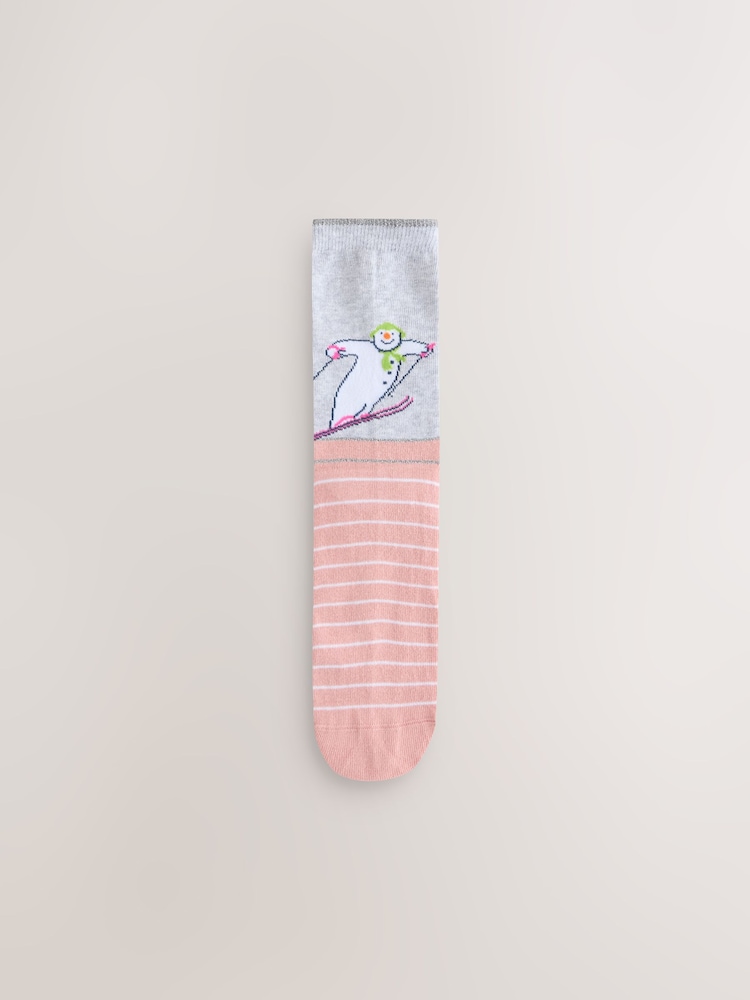 The Snowman License Christmas Ankle Socks 4 Pack - Image 2 of 8 The Snowman License Christmas Ankle Socks 4 Pack - Image 2 of 8