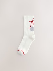 Festive Disco Giraffe - Gerippte, gepolsterte Sportsocken im 3er-Pack mit Fußgewölbestütze - Bild 3 von 6