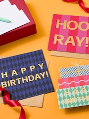 Set of 6 Slogans Birthday Cards - Image 2 of 2