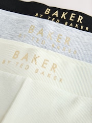 Baker by Ted Baker Black/Lime Ribbed Cycling Shorts 3 Pack - Image 7 of 7