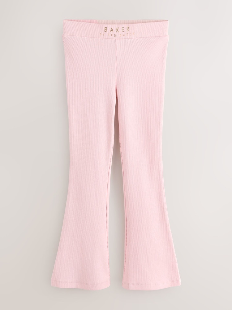 Baker by Ted Baker Multi Ribbed Flares Leggings 3 Pack - Image 2 of 9