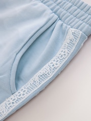 Blau - Baker by Ted Baker 2 -teiliges T-Shirt- und Shorts-Set mit Spitzenbesatz - Bild 12 von 13