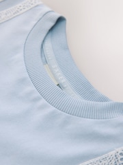 Blau - Baker by Ted Baker 2 -teiliges T-Shirt- und Shorts-Set mit Spitzenbesatz - Bild 5 von 13