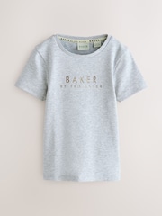 Baker by Ted Baker Multi Ribbed Fitted Crop Tops 3 Pack - Image 3 of 7