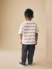 Tan Brown Jersey Shirt T-Shirt and Joggers 3 Piece Set (3mths-7yrs) - Image 6 of 11