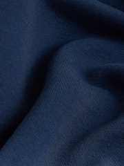 Navy Big Smile - حزمة سويت شيرت وشورت ياقة بحافة مستديرة (3 أشهر -7 سنوات) - صورة 4 من 5