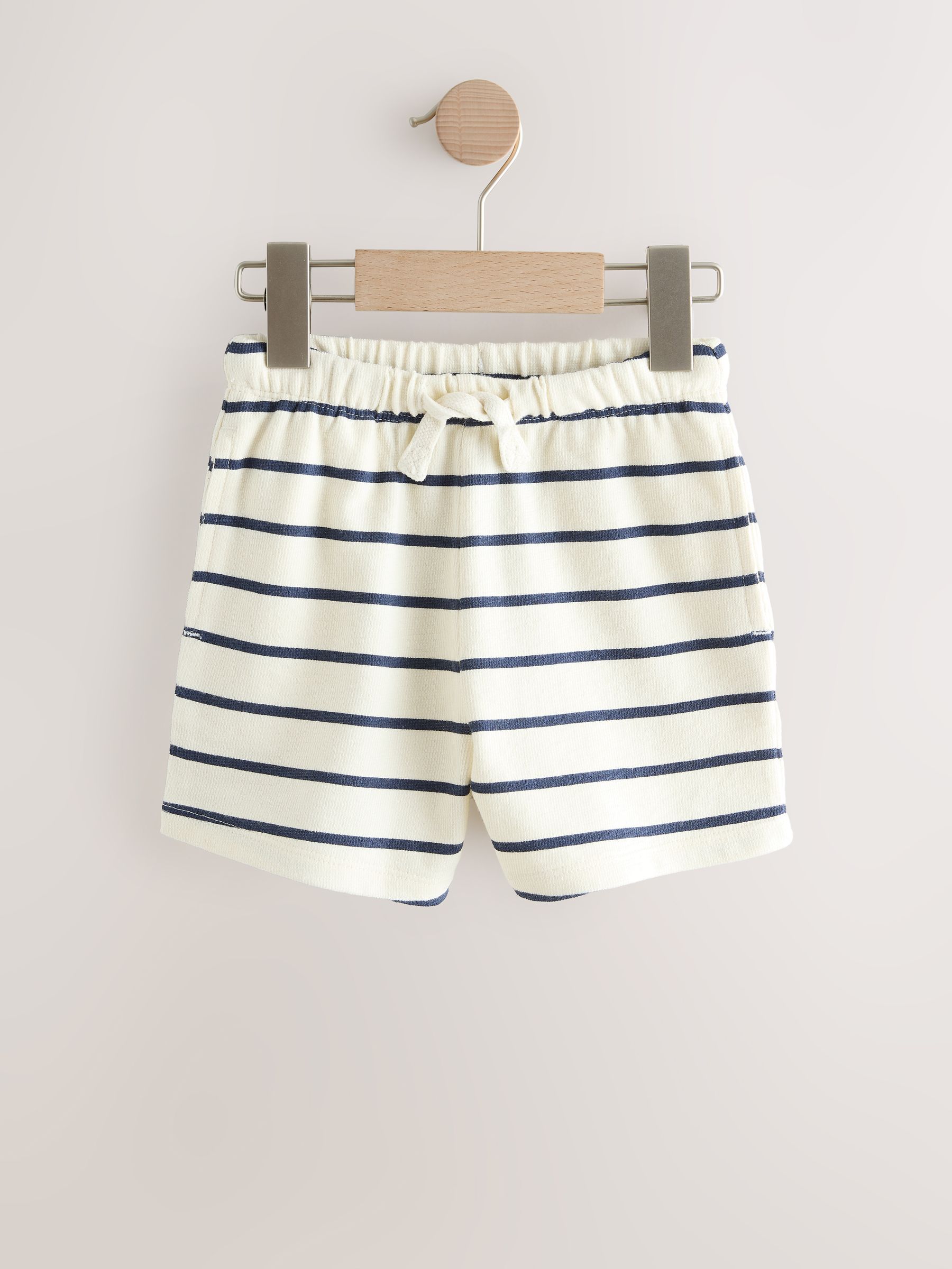 Buy Blue And Striped Textured Shorts 3 Pack (3mths-7yrs) from Next USA
