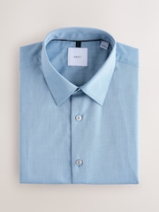 Pink/ көк / жашыл - Кадимки формада, оңой кам көрүлүүчү текстураланган бир манжеттүү акылдуу футболкалар 3 топтому - 9ичинен 6 сүрөт