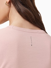 AllSaints Pink Slim Fit Stevie Short Sleeve T-Shirt - Image 5 of 8