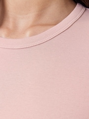 AllSaints Pink Slim Fit Stevie Short Sleeve T-Shirt - Image 6 of 8